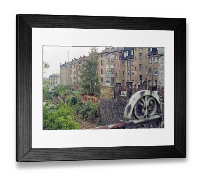 Framed Print : Residential buildings, Leipzig, 17