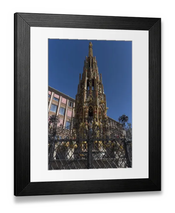 Framed Print : The Beautiful Fountain, copy from 1835