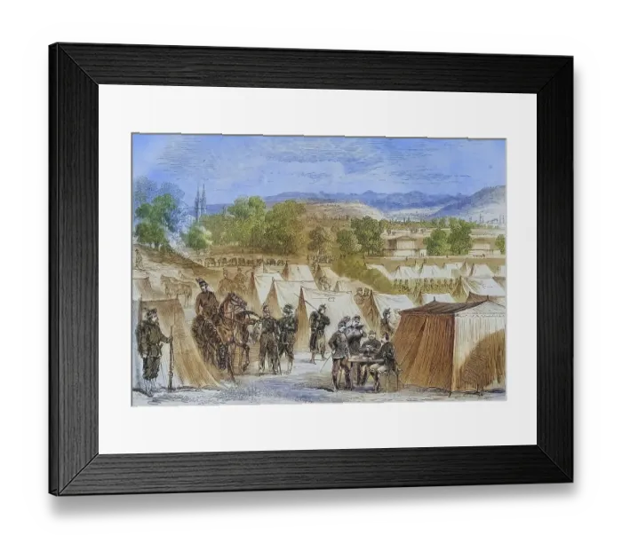 Framed Print : Swiss camp on Bruderholz hill near Basel