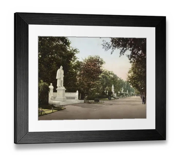 Framed Print : Siegesallee in Berlin, Germany