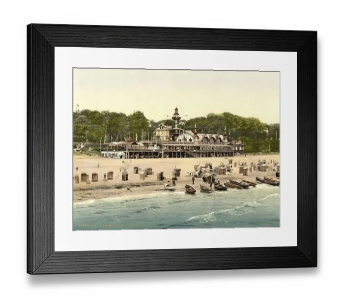 Framed Print : Casino in the seaside resort of Heringsdorf on the Baltic Sea