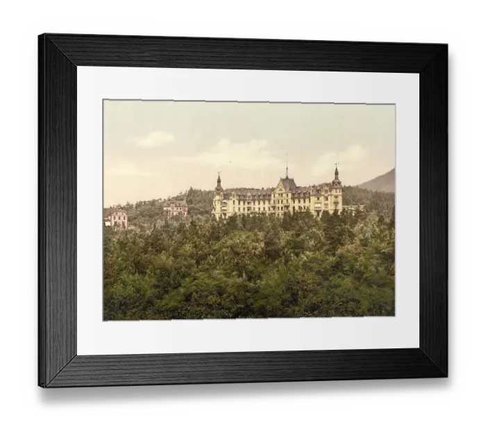 Framed Print : Hohenhonnef Sanatorium on the Rhine