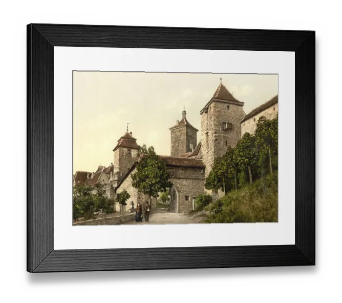 Framed Print : The Kobolzell Gate in Rothenburg ob der Tauber