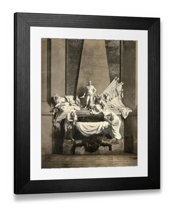 Framed Print : Monument to Marshall Mauritz of Saxe