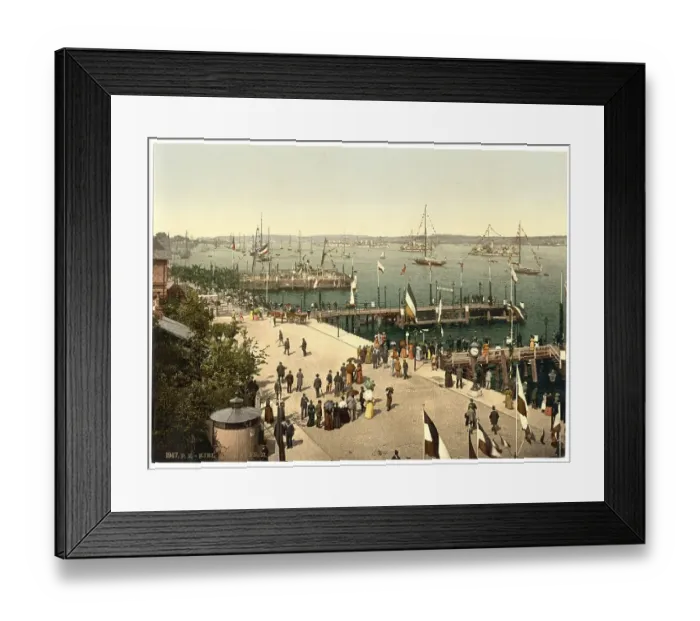 Framed Print : The Port of Kiel, Schleswig-Holstein