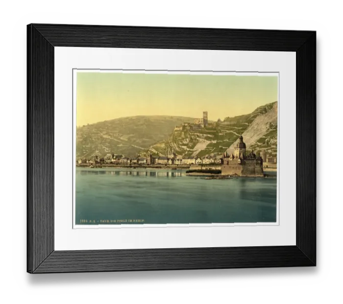 Framed Print : The Palatinate in the Rhine near Kaub