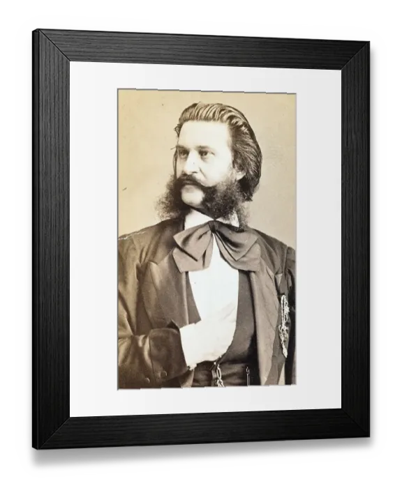 Framed Print : Johann Baptist Strauss II (October 25) (1825) (June 3) (1899)