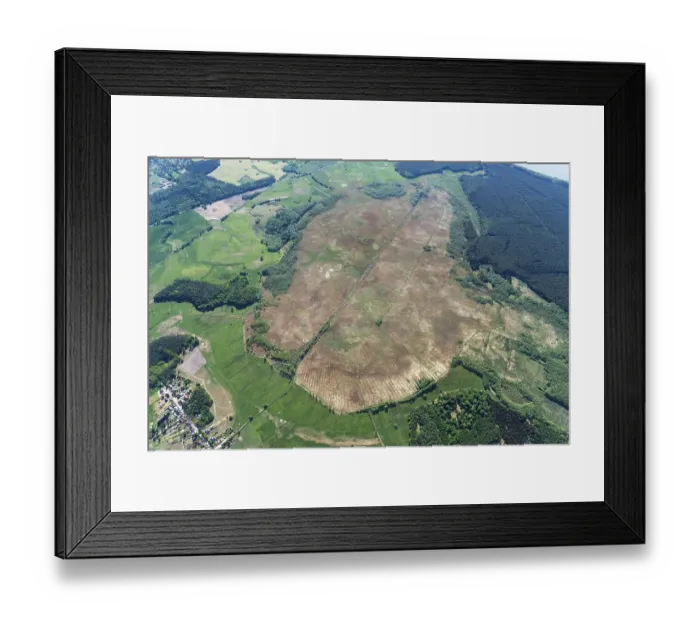 Framed Print : Aerial view Grosser und Kleiner Serrahn Framed Print : Aerial view Grosser und Kleiner Serrahn