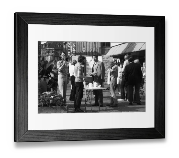 Framed Print : A collection of signatures by students