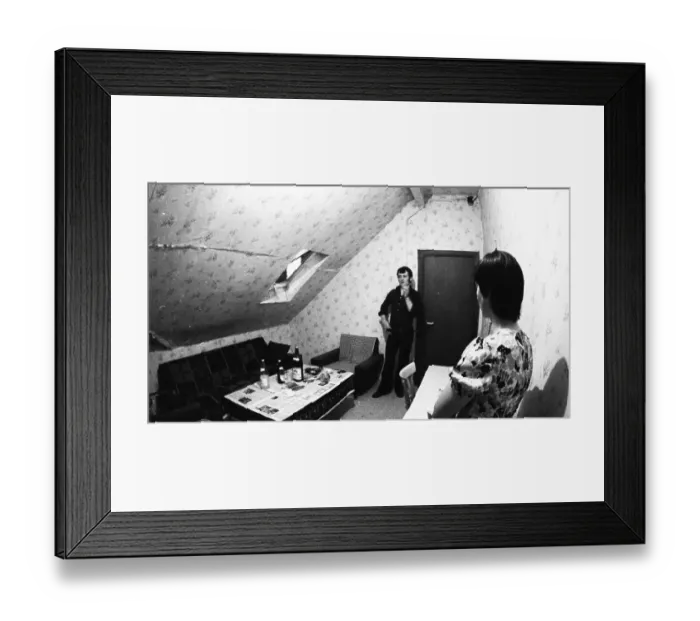 Framed Print : The rent profiteering with guest workers in the district according to a tried and tested pattern