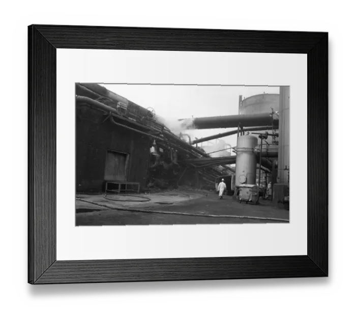 Framed Print : The coking plant of the Gneisenau colliery in Dortmund-Oespel was rocked by an explosion on 17 July 1974 Framed Print : The coking plant of the Gneisenau colliery in Dortmund-Oespel was rocked by an explosion on 17 July 1974
