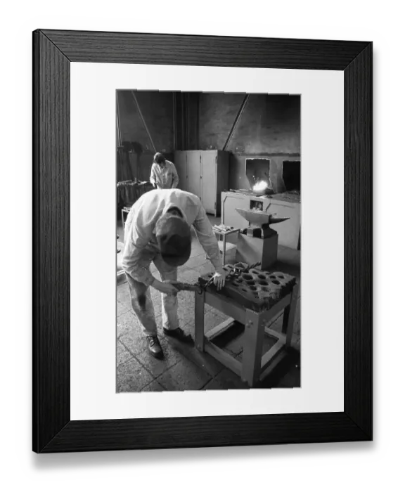 Framed Print : In the training workshop of Hoesch AG in Dortmund Framed Print : In the training workshop of Hoesch AG in Dortmund