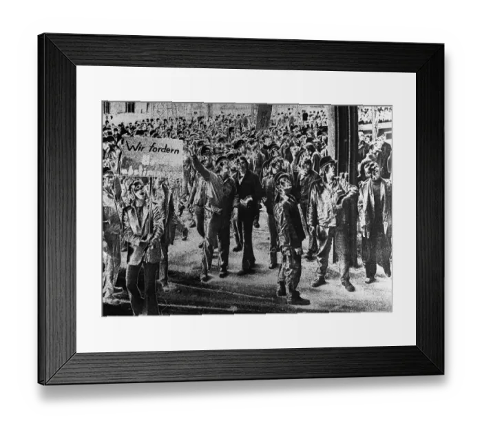 Framed Print : Pictures from the Ruhr area. The alienation is intentional