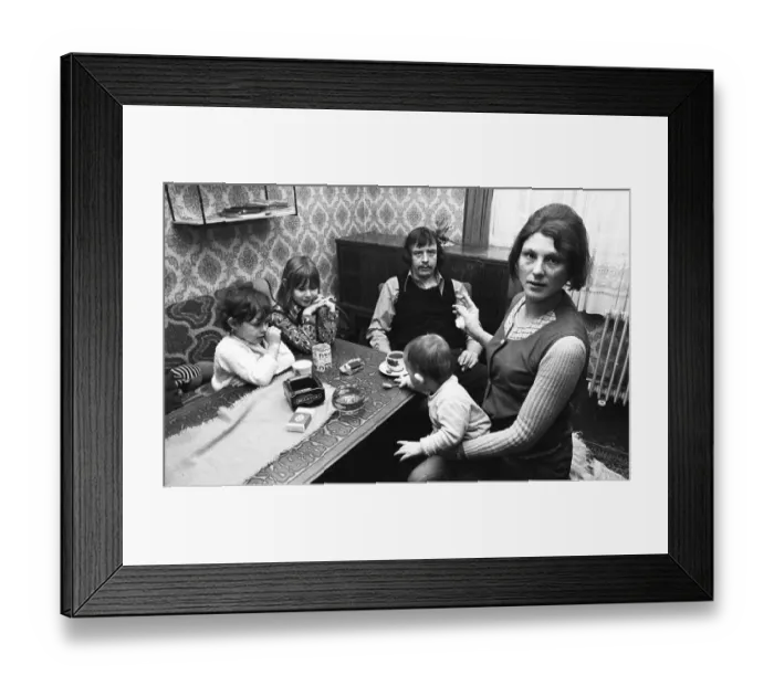 Framed Print : Unemployed at the Dortmund Labour Office and at home in Dortmund on 17