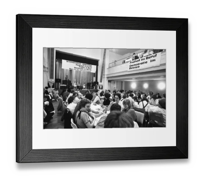 Framed Print : The International Conference of the Victims of the Radical Decree