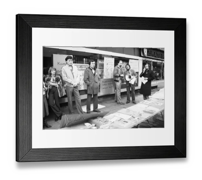 Framed Print : The trade union Handel, Banken