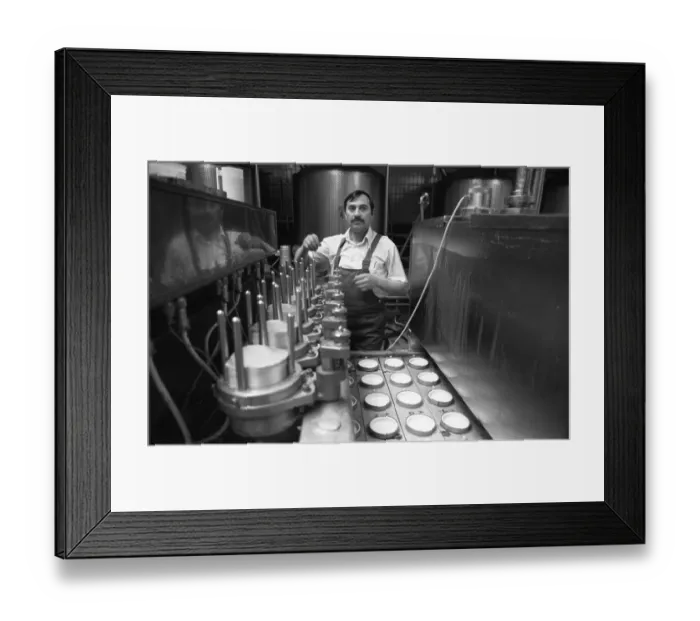 Framed Print : Milk processing at Westmilch on 20