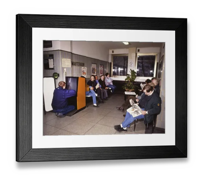 Framed Print : Encounters of people in Germany