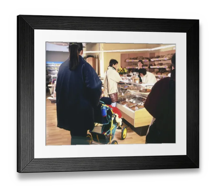 Framed Print : As early as 1996, there were organic shops like this one in Iserlohn