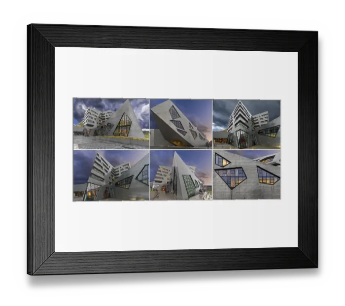 Framed Print : University building by the American architect Daniel Liebeskind