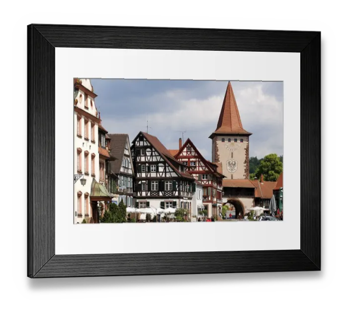 Framed Print : Obertortum the 17th century Haigeracher Tor
