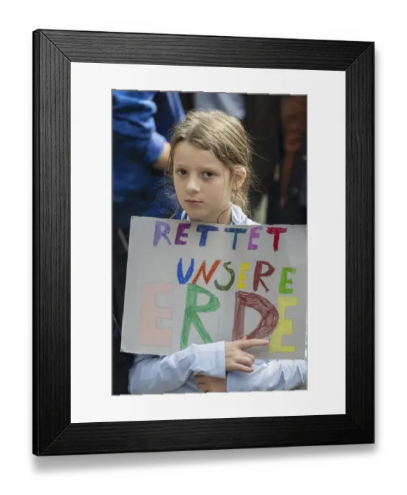 Framed Print : Fridays for Future demonstration on 25 September 2022 in Cologne Framed Print : Fridays for Future demonstration on 25 September 2022 in Cologne