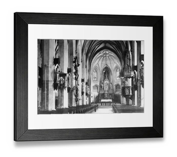 Framed Print : Parish Church of St. Nicholas, church furnishings from 1887