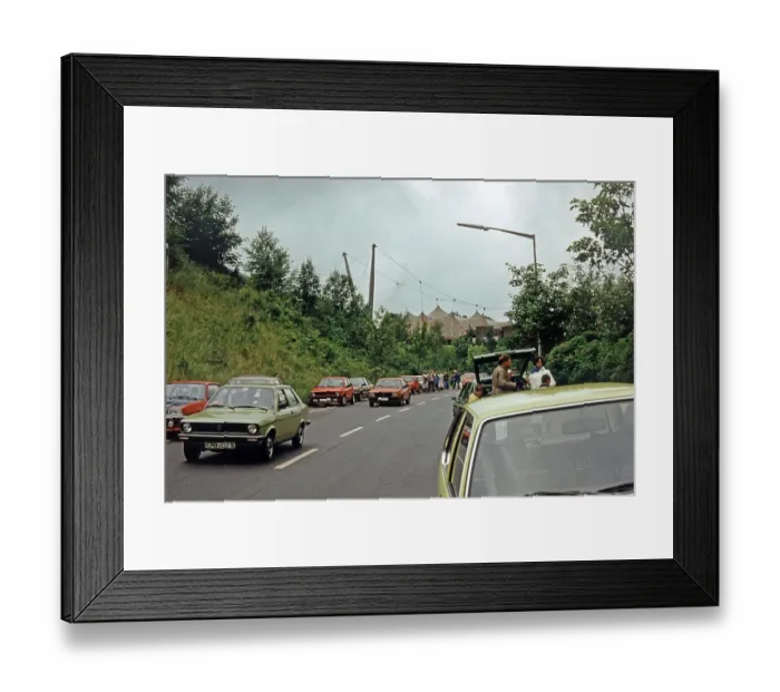 Framed Print : Parked cars, Karl May Festival Framed Print : Parked cars, Karl May Festival