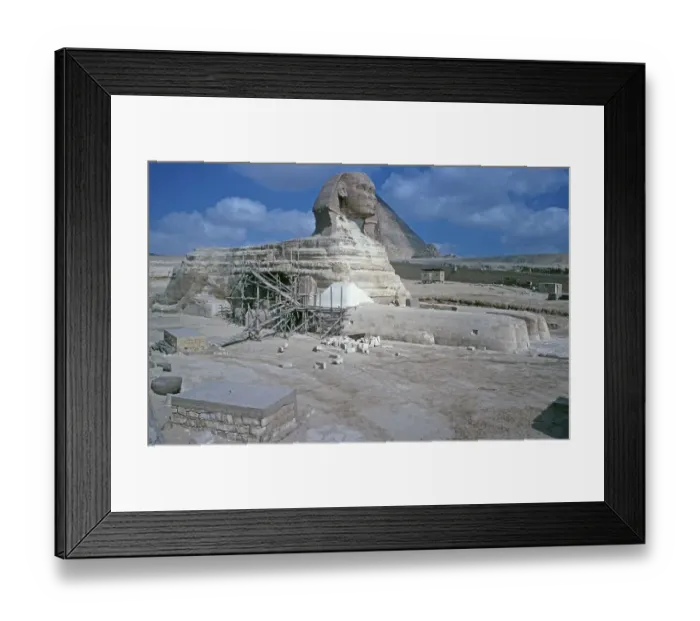 Framed Print : Great Sphinx of Giza, construction site Framed Print : Great Sphinx of Giza, construction site