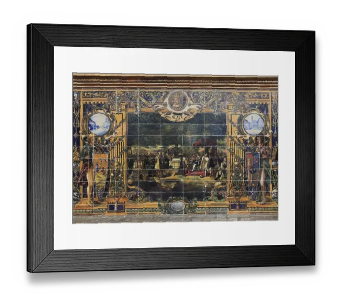 Framed Print : City of Seville, at the Plaza de Espana