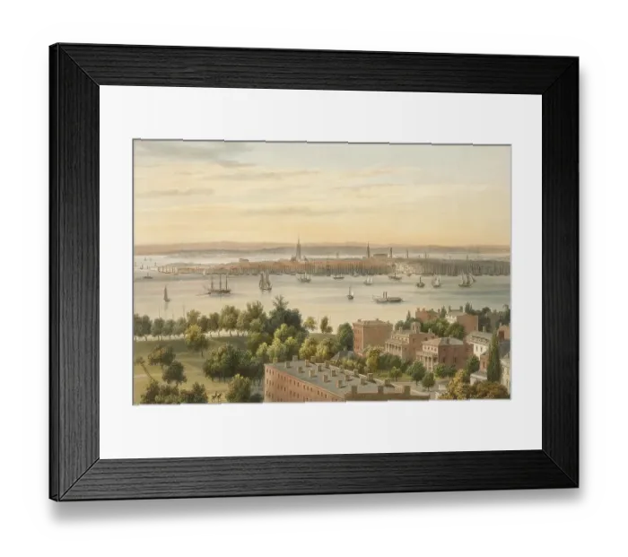 Framed Print : New York, General View from Brooklyn