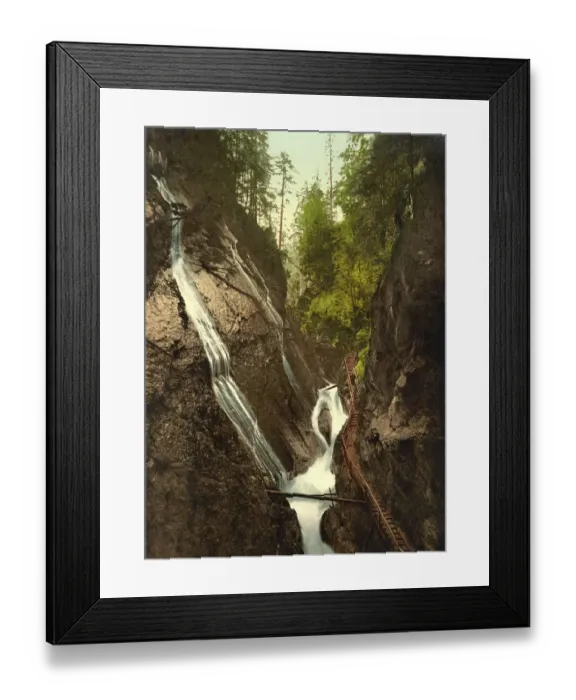 Framed Print : The Wimbachklamm in Ramsau in Upper Bavaria
