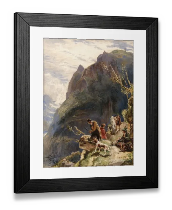 Framed Print : Tyrolean Hunter, 1827, Austria Framed Print : Tyrolean Hunter, 1827, Austria
