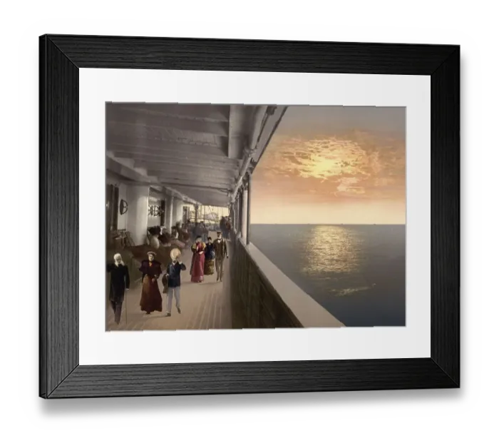 Framed Print : Promenade Deck, King Albert Framed Print : Promenade Deck, King Albert