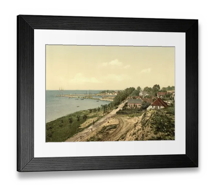 Framed Print : Baltic Sea resort Laboe in the Kiel Fjord