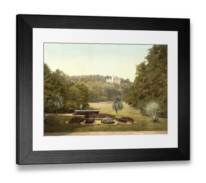 Framed Print : Tennis court in Bad Homburg vor der Hoehe