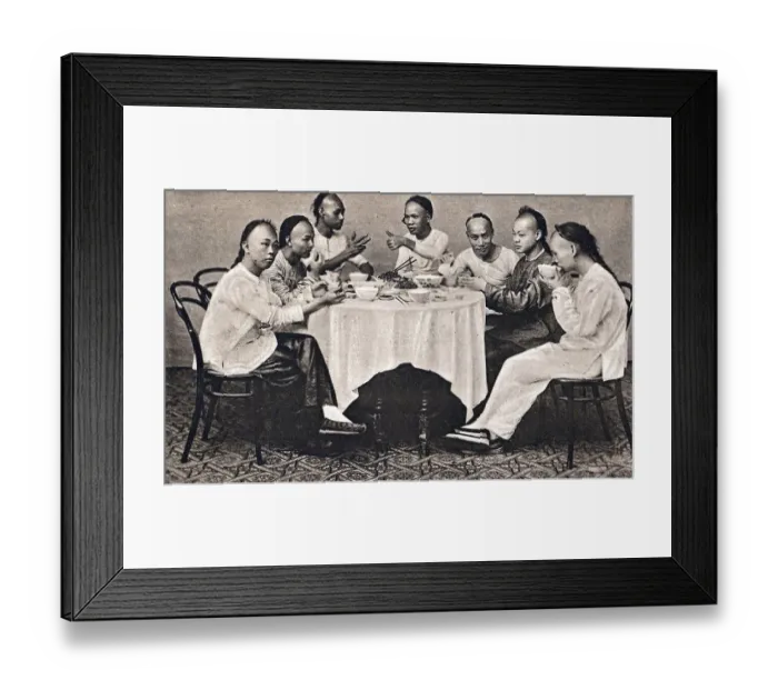 Framed Print : Shanghai, Group of men, businessmen