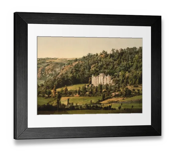 Framed Print : Le Cantal, Chateau Anteroche, near Murat Framed Print : Le Cantal, Chateau Anteroche, near Murat