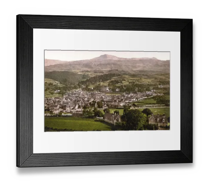 Framed Print : Dolgelley and Cader Idris or Cadair Idris Framed Print : Dolgelley and Cader Idris or Cadair Idris