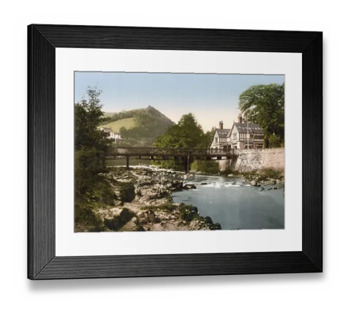 Framed Print : Llangollen Berwyn, Chain bridge hotel Framed Print : Llangollen Berwyn, Chain bridge hotel