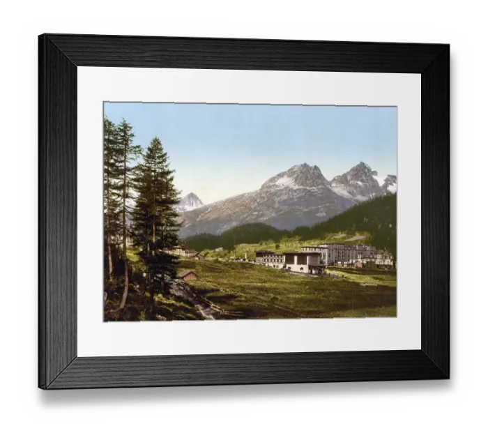 Framed Print : Engadin, St. Moritz and view of the mountains Pulaschin Framed Print : Engadin, St. Moritz and view of the mountains Pulaschin