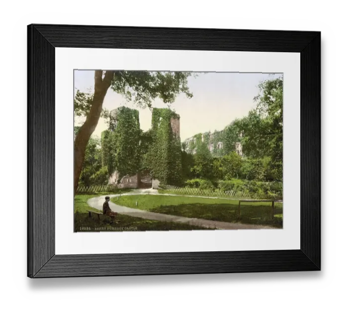Framed Print : Berry Pomeroy Castle is a ruined castle near the village of Berry Pomeroy near Totnes in the county of Devon in England