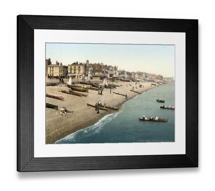 Framed Print : View from the pier, Deal, coastal town in the Dover District of the English county of Kent