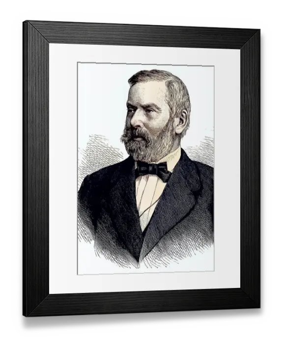 Framed Print : Wilhelm Wattenbach, 1819, 1897