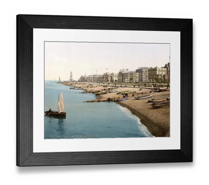 Framed Print : View from the pier, Herne Bay, small town in the county of Kent on the south English coast