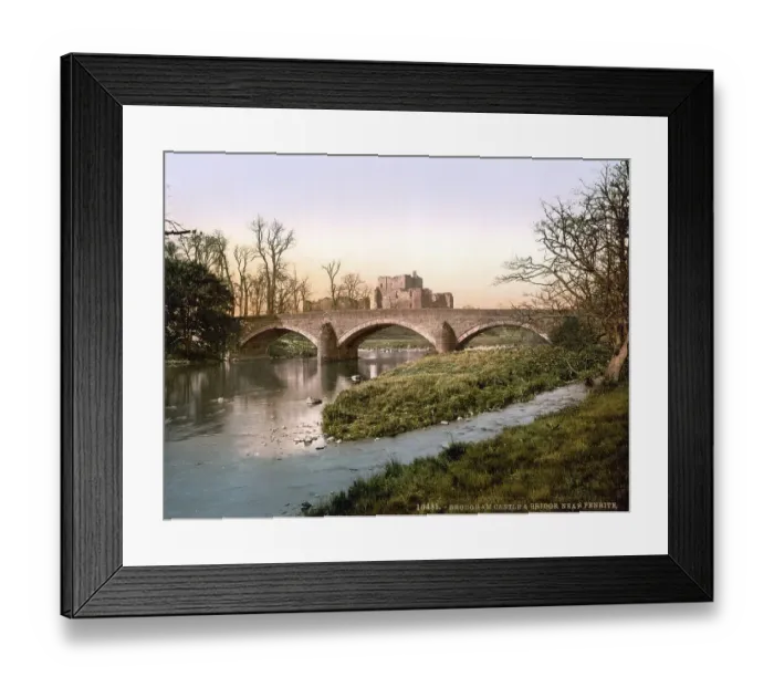 Framed Print : Ullswater, Broughman castle and bridge