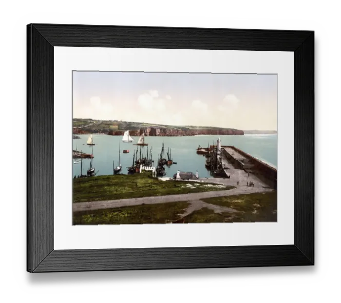 Framed Print : Dunmore, a popular tourist and fishing village in County Waterford