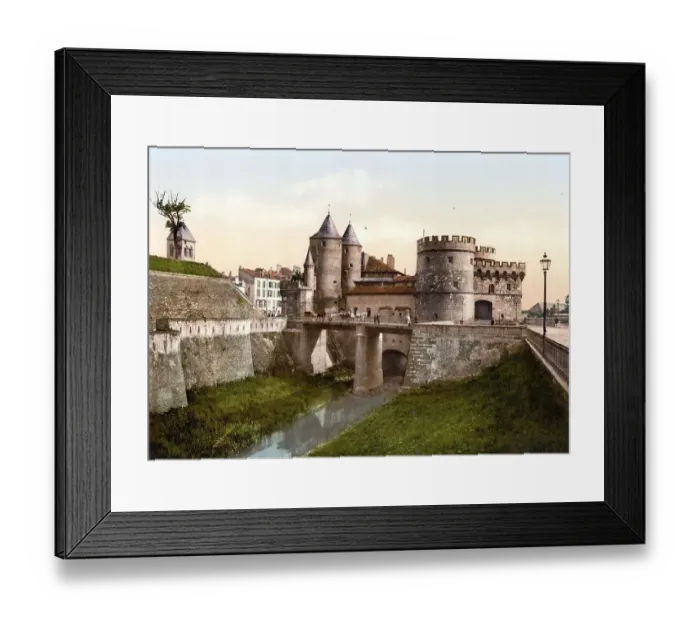 Framed Print : The German gate at Metz, Alsace
