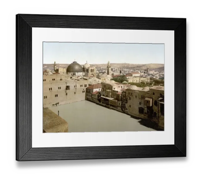 Framed Print : The pool of Hezekiah, Jerusalem