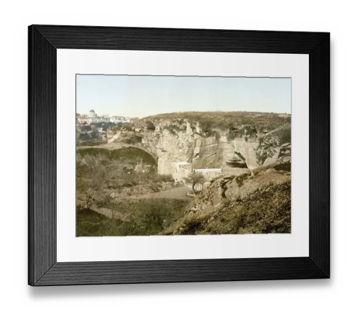 Framed Print : The grotto of Jeremiah, Jerusalem Framed Print : The grotto of Jeremiah, Jerusalem
